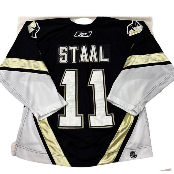 Pittsburg Penguins Jordan Stahl Jersey #11 Mens Medium 48 Black Reebok *READ* - Picture 1 of 10
